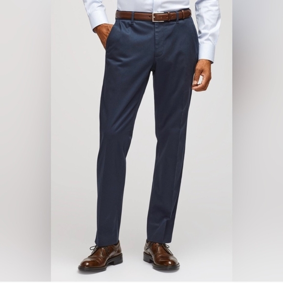 Bonobos Men's Navy Dress Slim Tech Pants - Size 34" x 34" - Picture 1 of 2